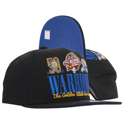 Shop Mitchell & Ness Mens Golden State Warriors  Warriors Reframe Retro Snapback In Black/blue