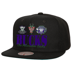 Men's - Mitchell & Ness Bucks Reframe Retro Snapback - Green/Black