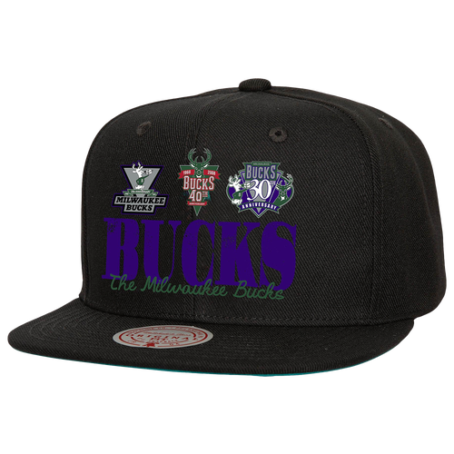 

Mitchell & Ness Mens Milwaukee Bucks Mitchell & Ness Bucks Reframe Retro Snapback - Mens Green/Black Size One Size