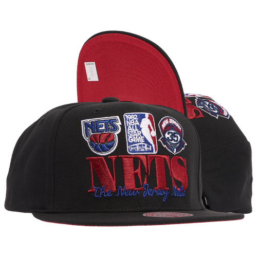 

Mitchell & Ness Mens Brooklyn Nets Mitchell & Ness Nets Reframe Retro Snapback - Mens Black/White Size One Size