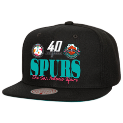 Men's - Mitchell & Ness Spurs Reframe Retro Snapback - Black/White