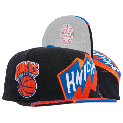 

Mitchell & Ness Mens New York Knicks Mitchell & Ness Knicks Fast Times Snapback - Mens Black/Blue Size One Size