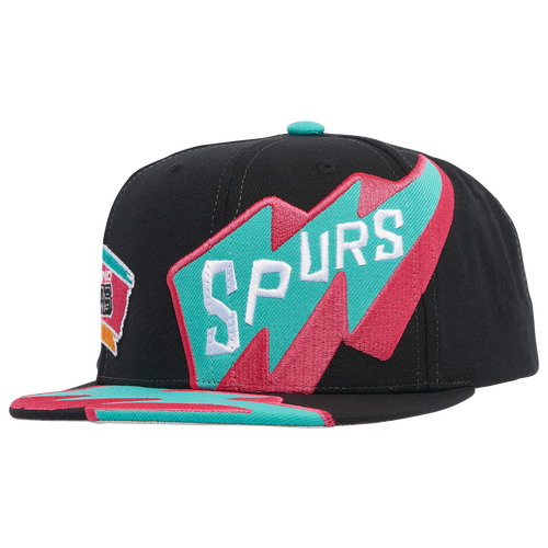 

Mitchell & Ness Mens San Antonio Spurs Mitchell & Ness Spurs Fast Times Snapback - Mens White/Black Size One Size