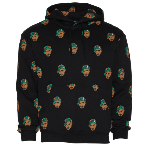 

Cross Colours Mens Cross Colours 2Pac AOP Hoodie - Mens Black/Multi Color Size S