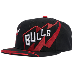 Men's - Mitchell & Ness Bulls Fast Times Snapback - Red/Black