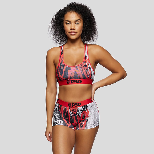 

PSD Womens PSD Graphic Sport Bra - Womens Red/Black Size XL