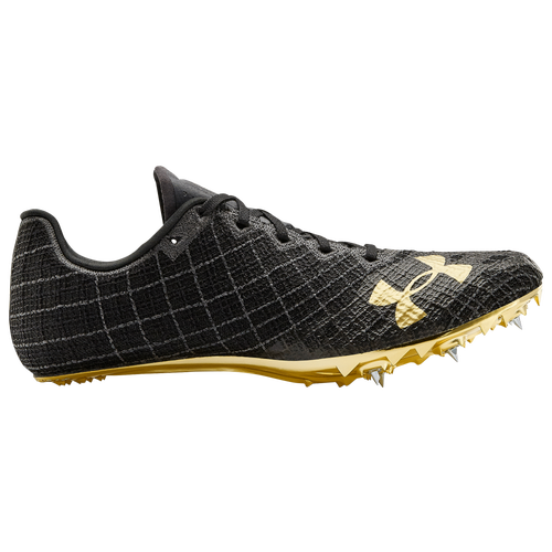Under Armour Sprint Pro 3 - Men's Sprint Spikes - Black / Jet Gray / Mtlc Victory Gold - 3022516-003