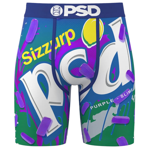 Psd Mens  Purple Slime Briefs In Multi