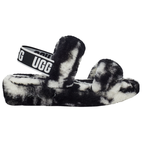 

UGG Womens UGG Oh Yeah Slides - Womens Shoes White/Black Size 07.0