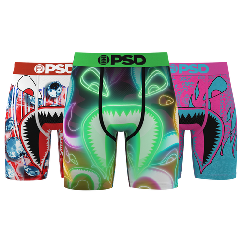 Mens PSD Graphic Briefs 3 Pack - Multi/Multi Size XS