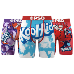 Men's - PSD Graphic Briefs 3 Pack - Purple/Red