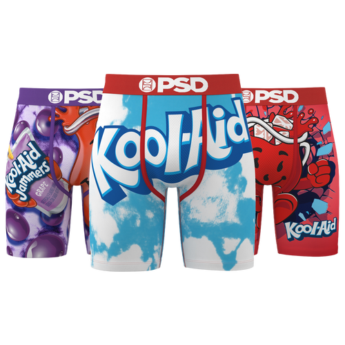 PSD Graphic Briefs 3 Pack - Psd Purple/Red