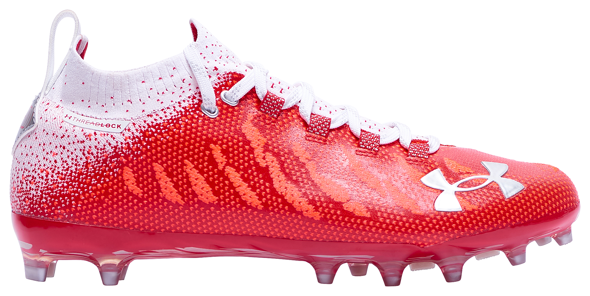 all red under armour spotlight cleats