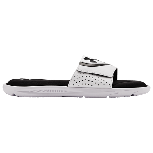 

Under Armour Mens Under Armour Ignite VI Slide - Mens Shoes White/Black/Black Size 13.0