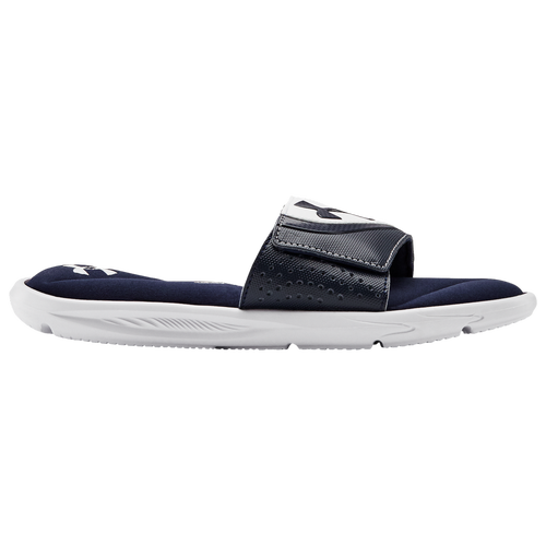 

Boys Preschool Under Armour Under Armour Ignite VI Slide - Boys' Preschool Shoe White/Midnight Navy/Midnight Navy Size 01.0