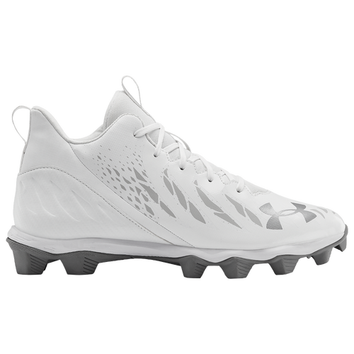 Under Armour Spotlight Franchise RM - Men's Molded Cleats Shoes - White / White / Black - 3022774-100