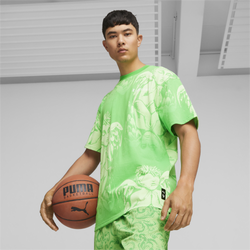 Men's - PUMA x Lamelo Ball Lafrance AOP T-Shirt - Multi/Green