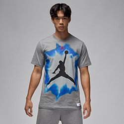 Men's - Jordan Core Short Sleeve Crew 84 Olympics  - Gray/Gray