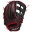Wilson DP-Web Pro Stock Outfielders Glove - Men's Black/Red