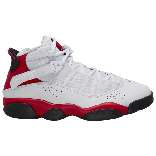 

Jordan Mens Jordan 6 Rings - Mens Basketball Shoes White/Red/Black Size 13.0