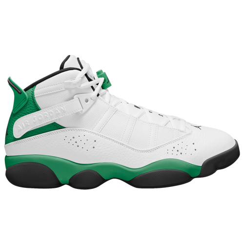 

Jordan Mens Jordan 6 Rings - Mens Basketball Shoes White/Black/Lucky Green Size 10.0