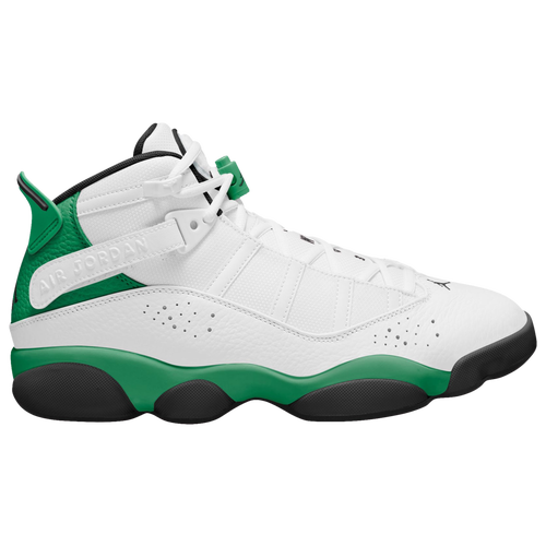 

Jordan Mens Jordan 6 Rings - Mens Basketball Shoes White/Black/Lucky Green Size 12.0