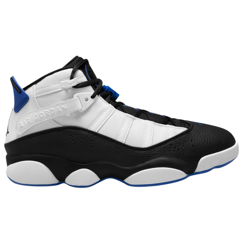 Shop Jordan Mens  6 Rings In White/blue/black