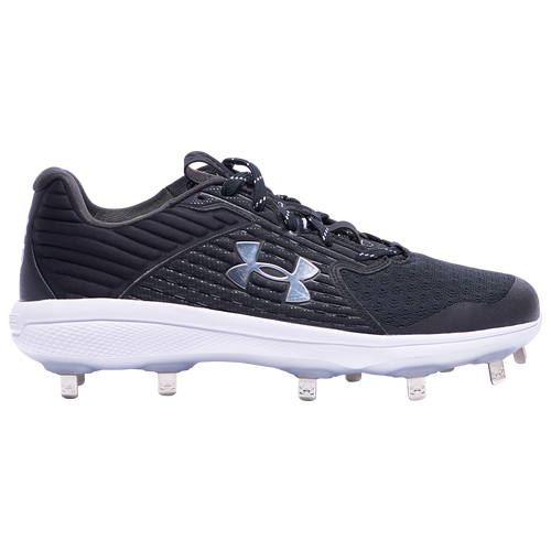 

Under Armour Mens Under Armour Yard MT - Mens Baseball Shoes Black/Black/Metallic Silver Size 10.0