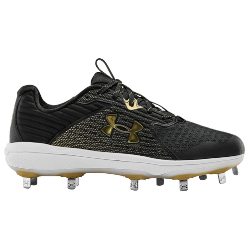 

Under Armour Mens Under Armour Yard MT - Mens Baseball Shoes Black/Black/Metallic Gold Size 10.5