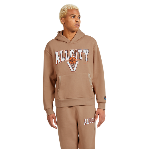 All City By Just Don Mens  Block Sport Core Hoodie In Amphora/amphora