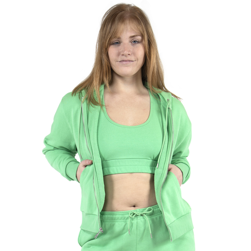 Cozi Womens  Zip Hoodie In Glo