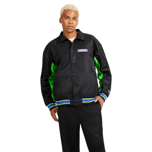 

All City By Just Don Mens All City By Just Don World Jacket - Mens Black/Black Size XXL