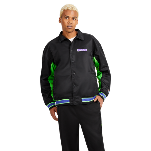 

All City By Just Don Mens All City By Just Don World Jacket - Mens Black/Black Size L