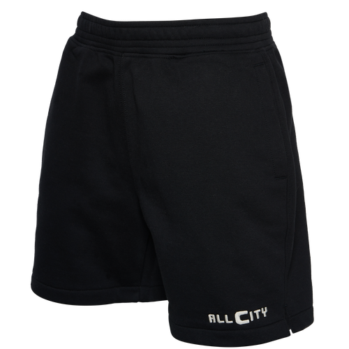 ALL CITY BY JUST DON MENS ALL CITY BY JUST DON JUMPSHOT FLEECE SHORTS