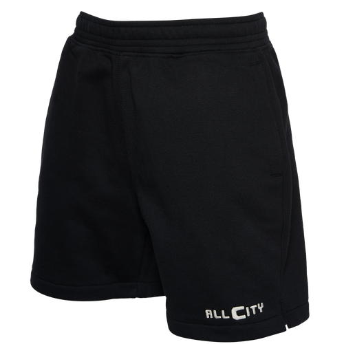 

All City By Just Don Mens All City By Just Don Jumpshot Fleece Shorts - Mens Black/Black Size M