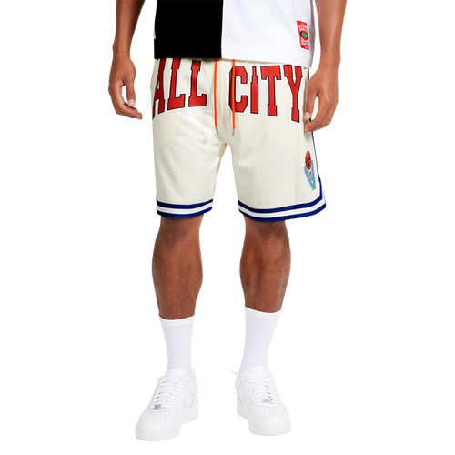 All City By Just Don Mens  Deluxe Basketball Short In Unbleached/unbleached