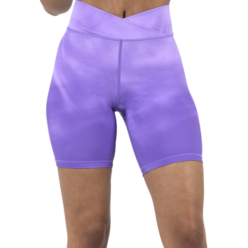 Cozi Womens  Biker Shorts In Digital Lavender