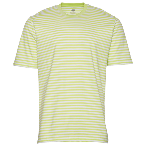 

LCKR Mens LCKR Mosswood Basic T-Shirt - Mens White/Glo Bug Stripe Size XXL