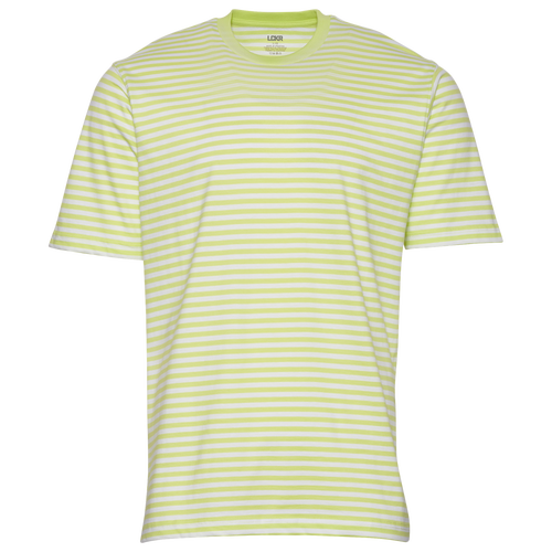 Lckr Mens  T-shirt In Glo Bug Stripe/white