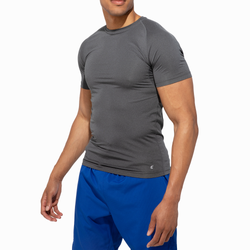 Men's - Eastbay Compression T-Shirt - Charcoal Marled