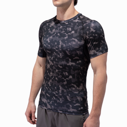 Men's - Eastbay Compression T-Shirt - Grey Water Camo
