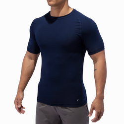 Men's - Eastbay Compression T-Shirt - Navy