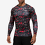 Eastbay Long Sleeve Compression T-Shirt - Men's Red Water Camo