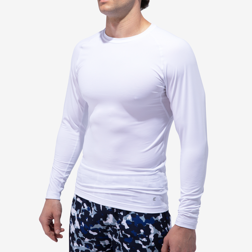 

Eastbay Long Sleeve Compression T-Shirt - Mens White Size S