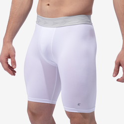 Men's - Eastbay 9" Compression Shorts 2.0 - White