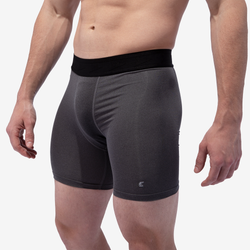 Men's - Eastbay 6" Compression Shorts 2.0 - Charcoal Marled