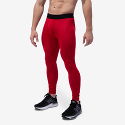 Men's - Eastbay Full Length Training Tights - Red Alert