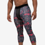 Eastbay 3/4 Training Tights - Men's Red Water Camo