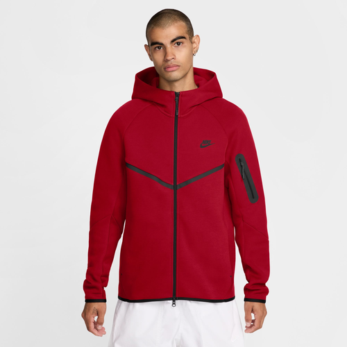 Nike | Men's Tech Fleece Windrunner Full-Zip Hoodie, Gym Red, Size Medium