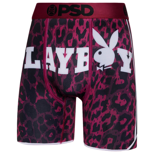 Psd Mens  Graphic Briefs In Black/pink